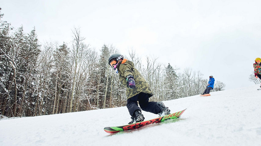 Young Child Snowboard Lesson at Hunter