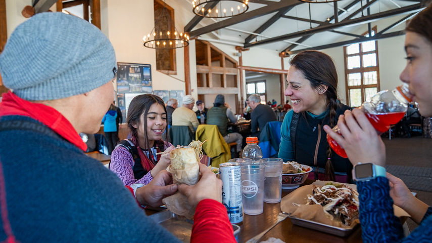 Family Enjoys Lunch at Keystone's Timber Ridge World Market
