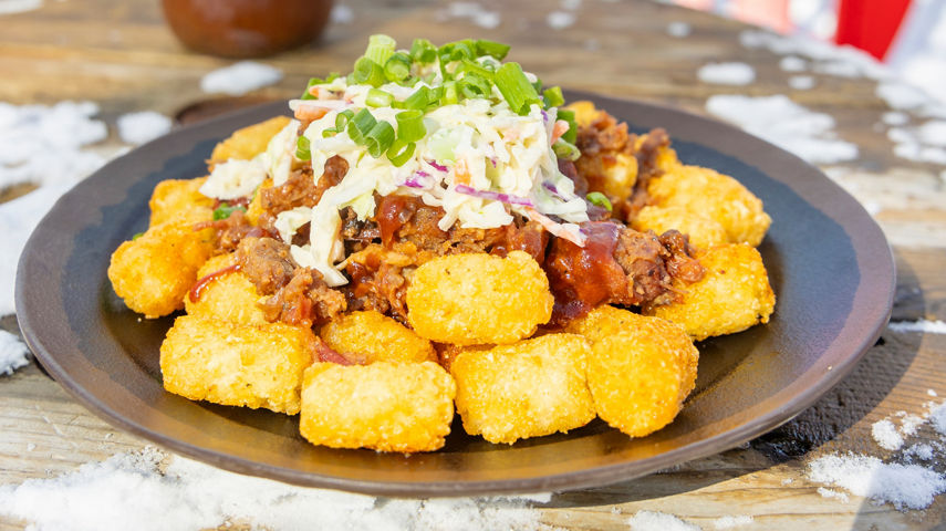 Loaded Tots and Bloody Mary at Northstar Summit Lodge