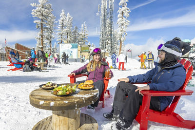 Guests Enjoy Lunch and a Bloody Mary at Northstar Summit Lodge