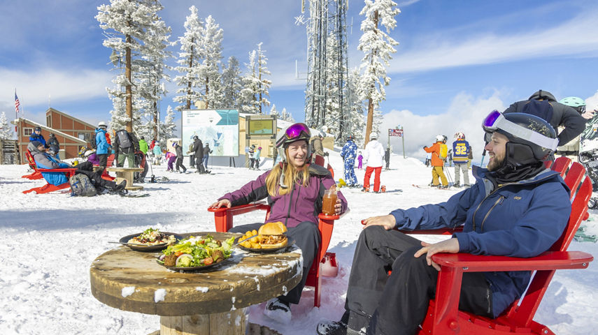 Guests Enjoy Lunch and a Bloody Mary at Northstar Summit Lodge