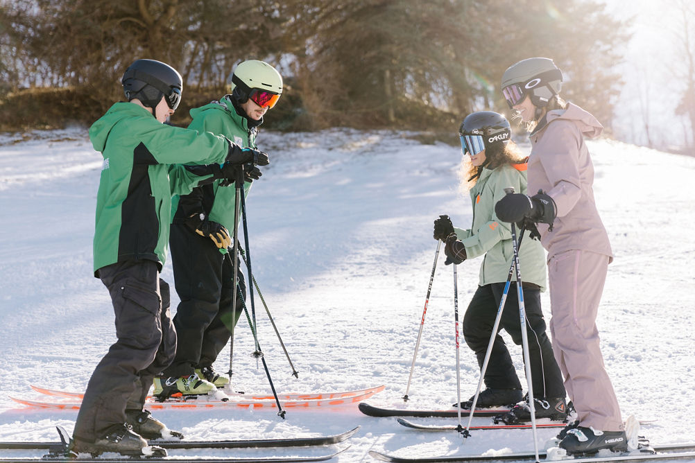 Women Take Ski Lesson at Seven Springs