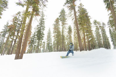 Riding on a Powder Day at Northstar