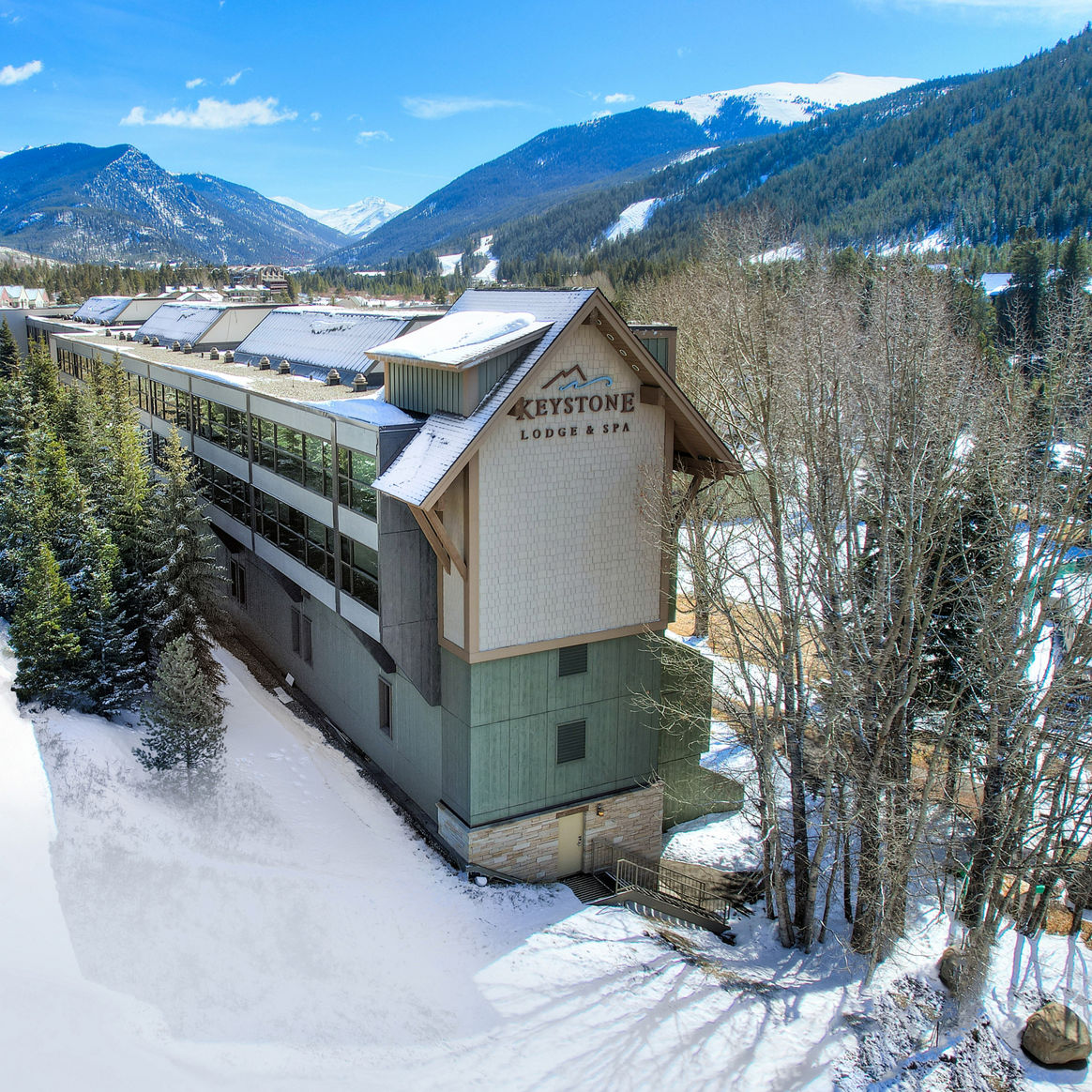 Winter Exterior of Keystone Lodge & Spa at Keystone