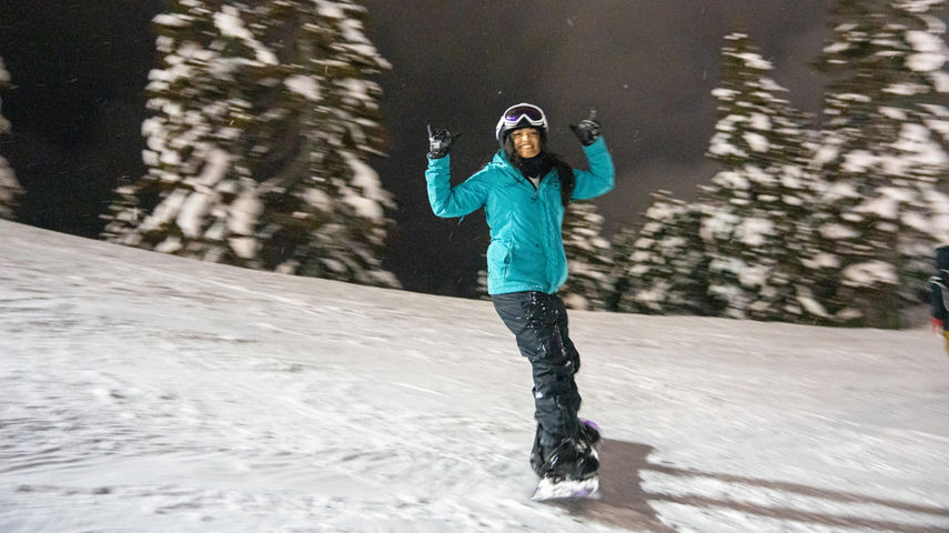 Night Riding at Stevens Pass