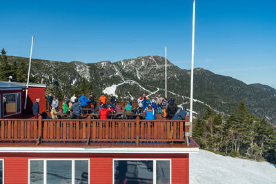 Guests Dine on Deck at Stowe Octagon Cafe