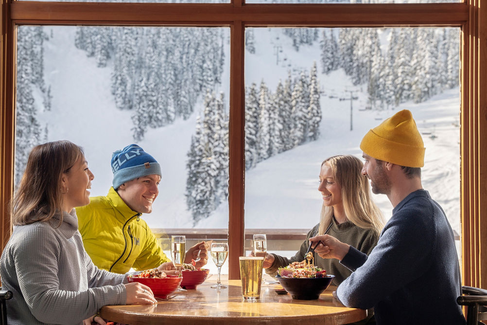 Couples Dine at Whistler Blackcomb Glacier Creek Lodge