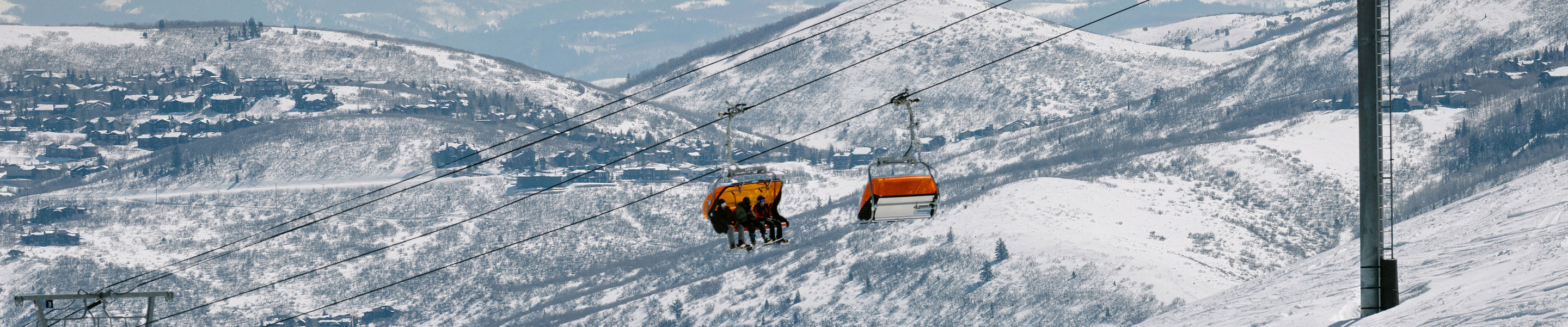Friends Skiing and Riding at Park City