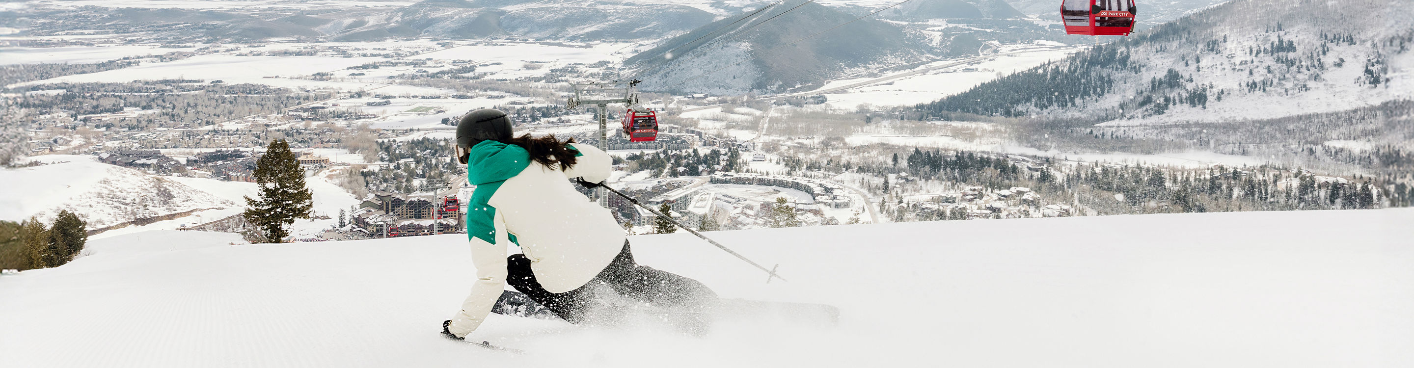 Woman Skiing at Park City