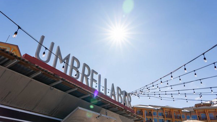 Umbrella Bar Signage at Park City