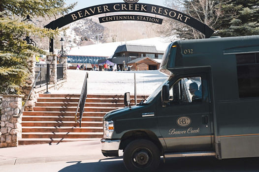 Village Connect Bus in Front of Centennial Station?