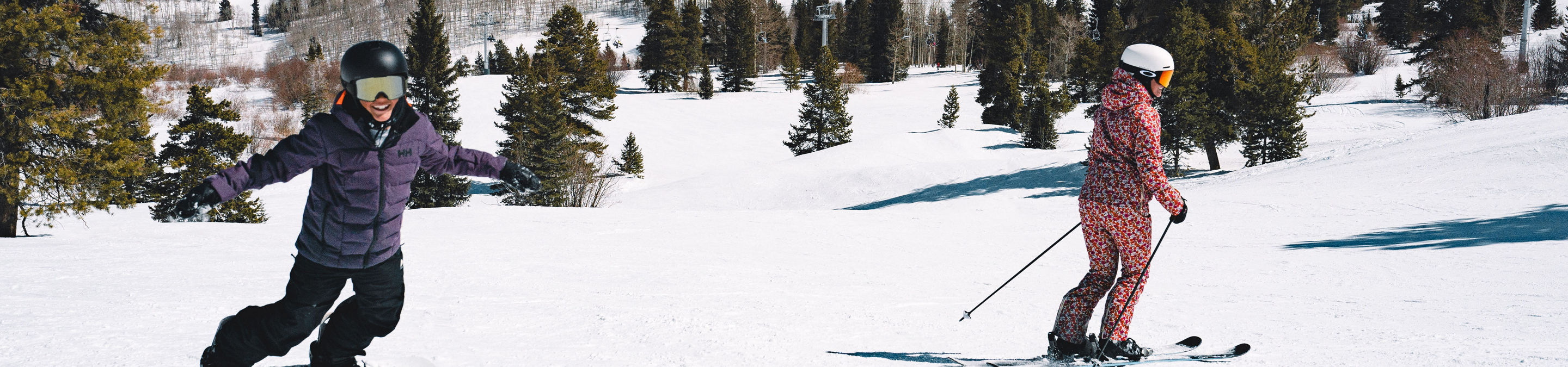 Skier and Rider in McCoy Park ?