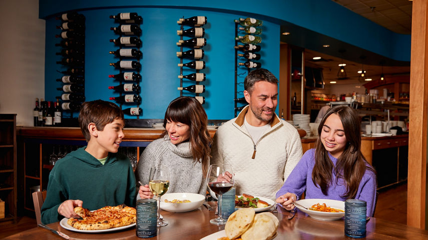 Family Eating Dinner at Citrea at Beaver Creek