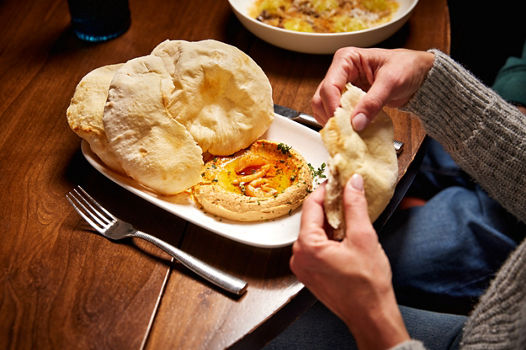 Hummus and Pita Appetizer at Citrea at Beaver Creek