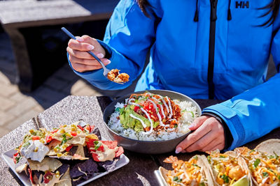 Tacos, Nachos, and Rice Bowl at Talons at Beaver Creek