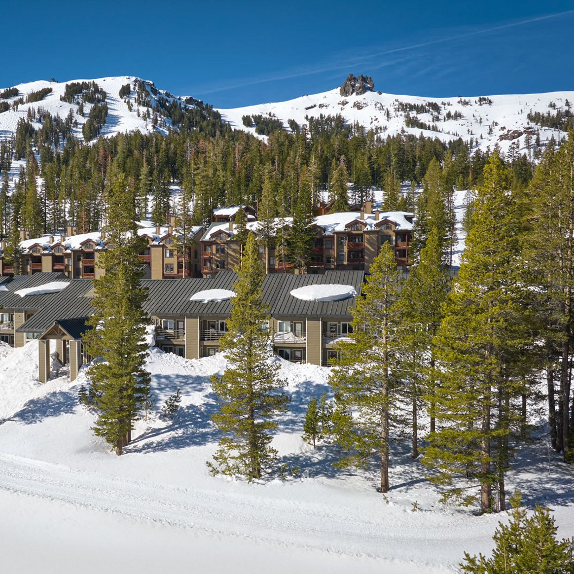 Snowy Spring Exterior of The Meadows Region at Kirkwood
