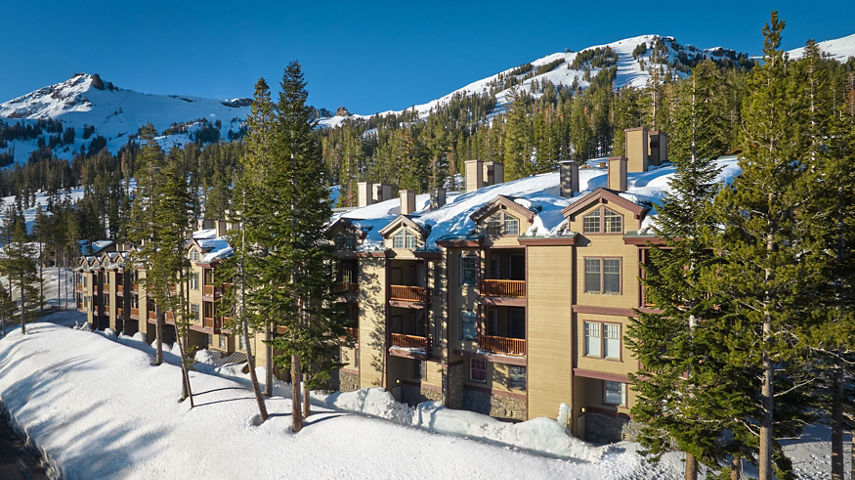 Snowy Spring Exterior of Timber Ridge at Kirkwood