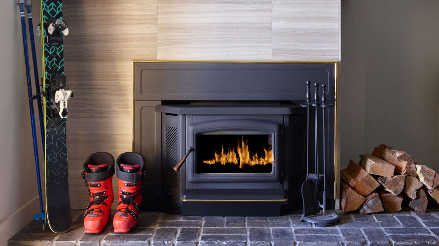 Ski Gear Next to Fireplace at Kirkwood Lodge at Kirkwood