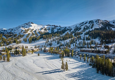 Snowy Spring Scenic View of Kirkwood Village