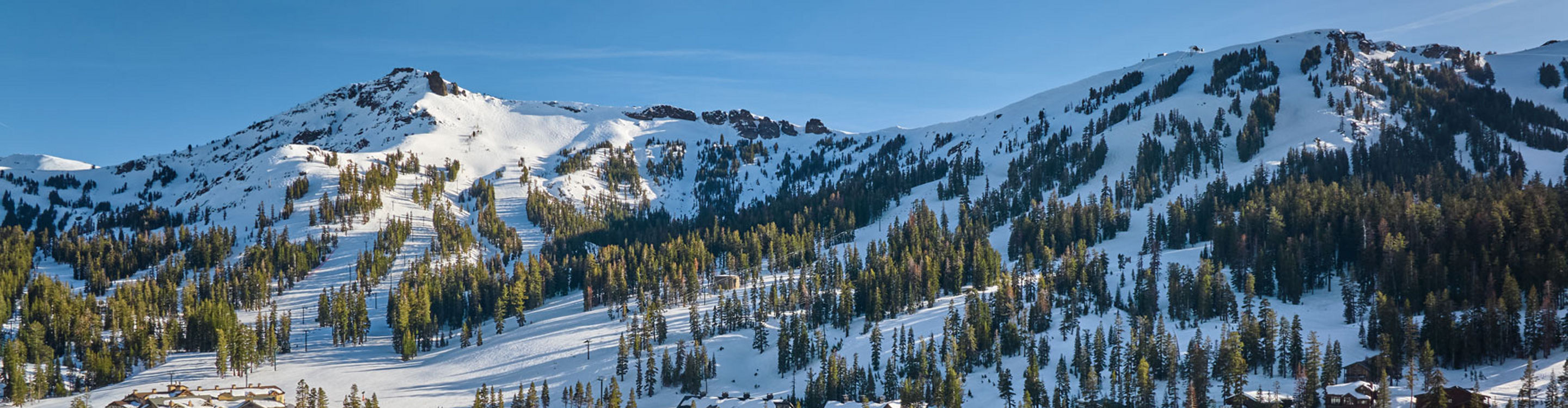 Snowy Spring Scenic View of Kirkwood Village
