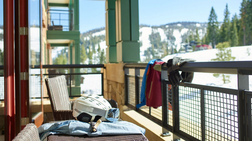 Ski Gear on Northstar Constellation Residences Balcony 