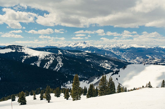 Scenic Winter Vail Landscape