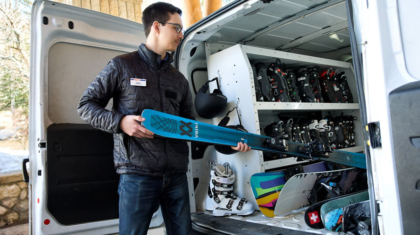 My Epic Gear Employee Delivers Ski Gear at Beaver Creek Resort