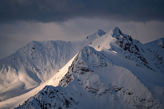 Scenic Mountain Tops at Kicking Horse British Columbia