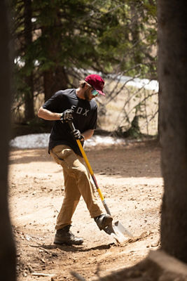 Employee Digging at Crested Butte