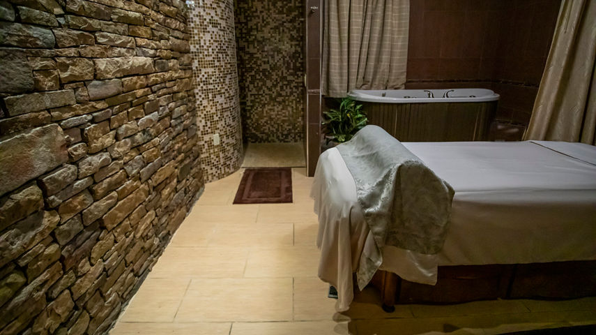 Massage Table at Seven Springs Trillium Spa