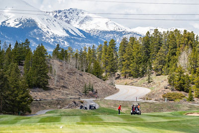 Golfers at Keystone River Golf Course