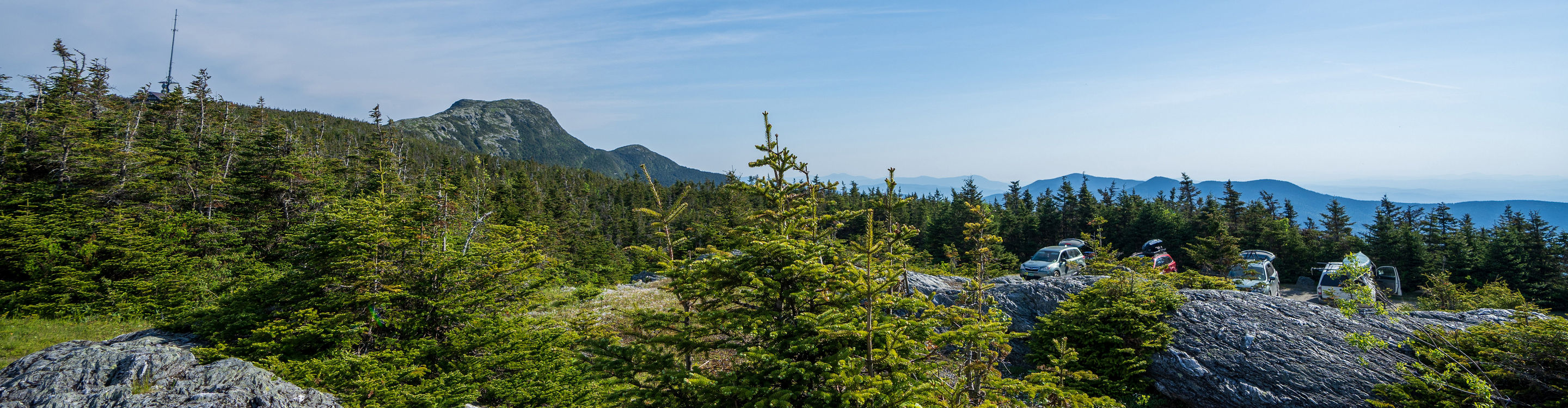 Summer Scenic View of Auto Toll Road at Stowe