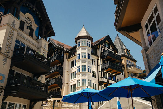 Summer Scenic Shot of Vail Village and Resort Base