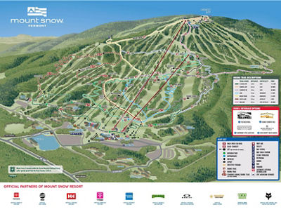 Mount Snow Summer 2024 Trail Map Only