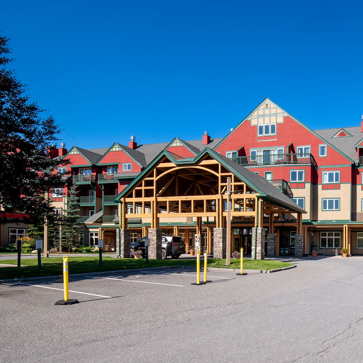 Summer Exterior of Grand Summit Resort at Mount Snow