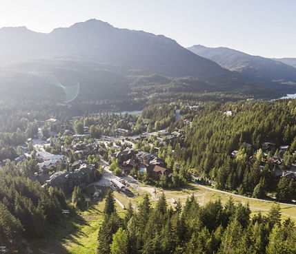 Summer Aerial Image of Whistler Blackcomb