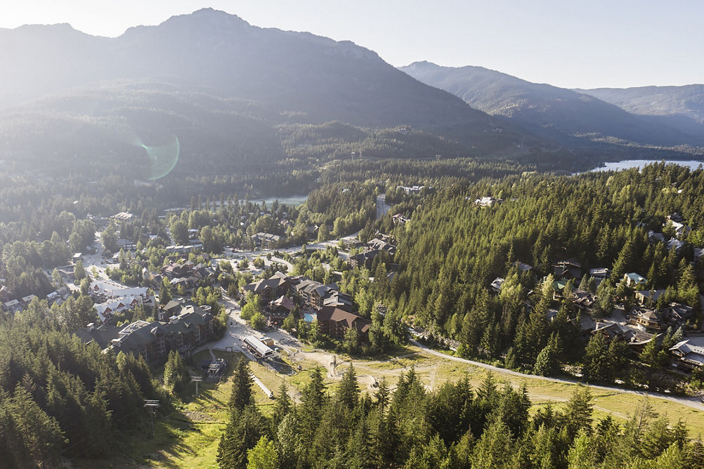 Summer Aerial Image of Whistler Blackcomb