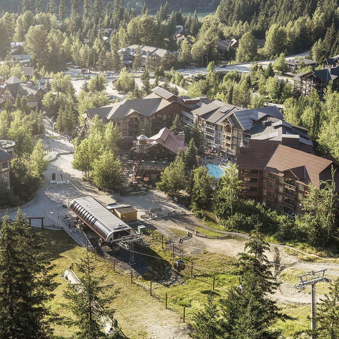 Summer Aerial Image of Whistler Blackcomb