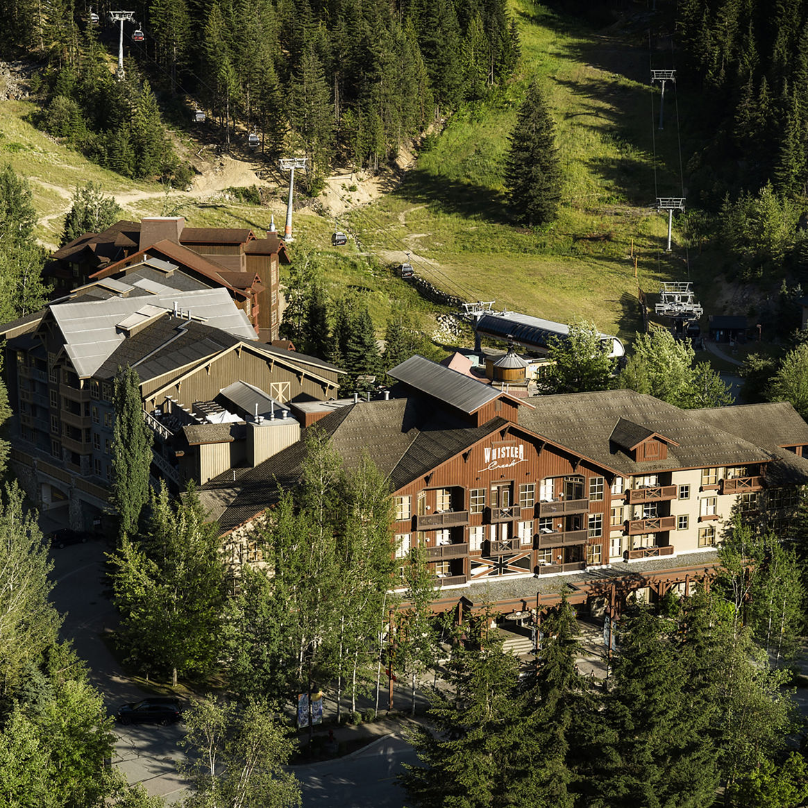 Summer Aerial Image of Whistler Blackcomb Legends