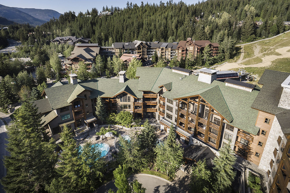 Summer Aerial Image of Whistler Blackcomb First Tracks Lodge