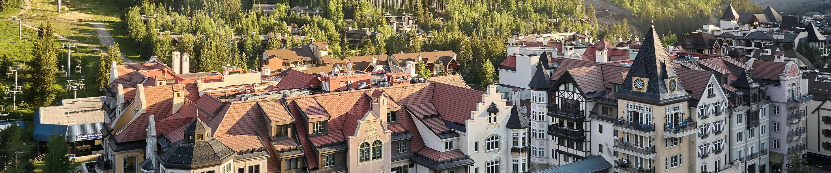 Summer Aerial View of The Arrabelle at Vail
