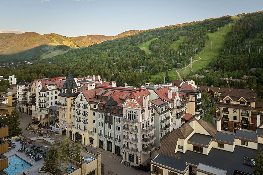 Summer Aerial View of The Arrabelle at Vail