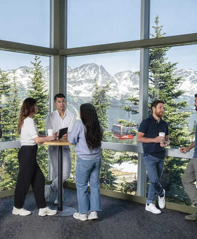 Coworkers on a Business Retreat at Whistler Blackcomb