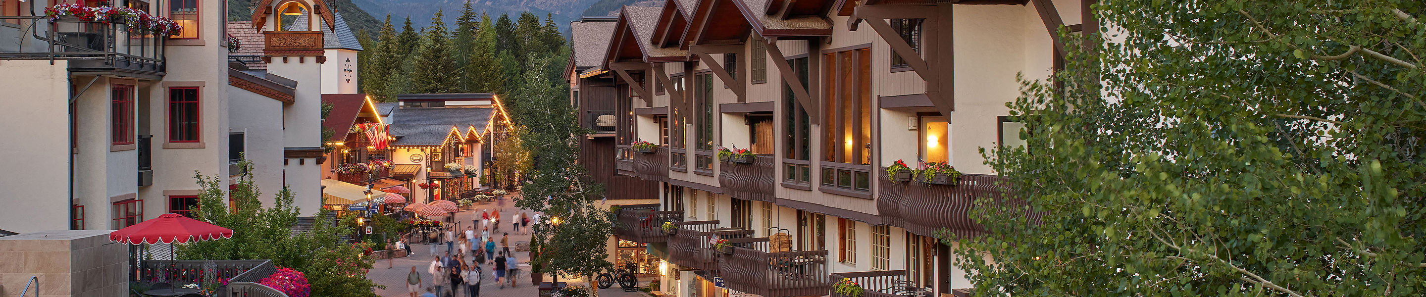 Guests Walking Around Vail Resort
