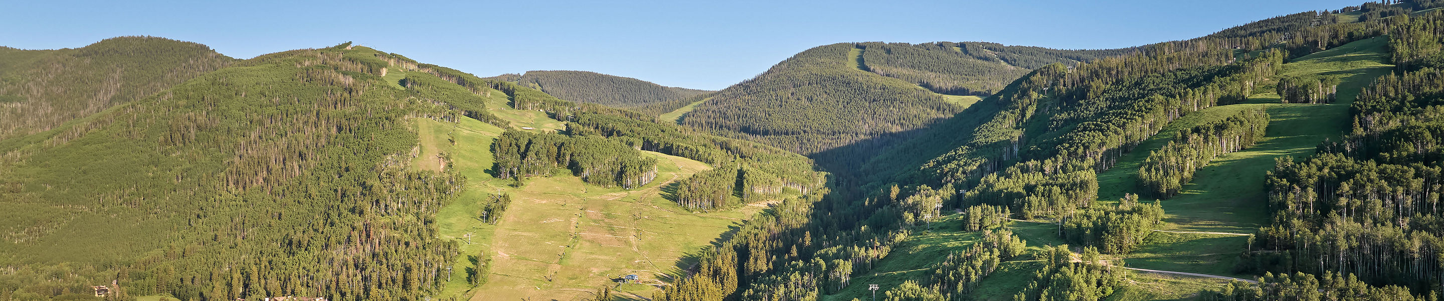 Summer Aerial View of Vail