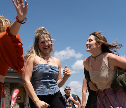 Guests Dancing to American Authors Performance at Breckenridge Five Peaks Music Series 2024 Event