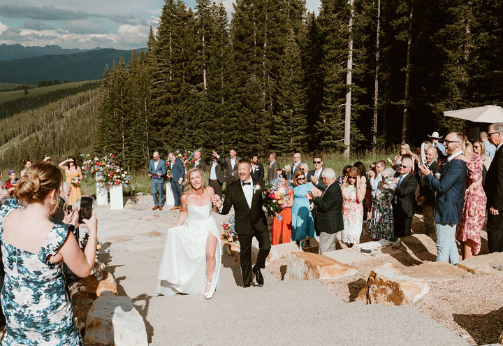 Summer Wedding Ceremony at Beaver Creek Spruce Saddle