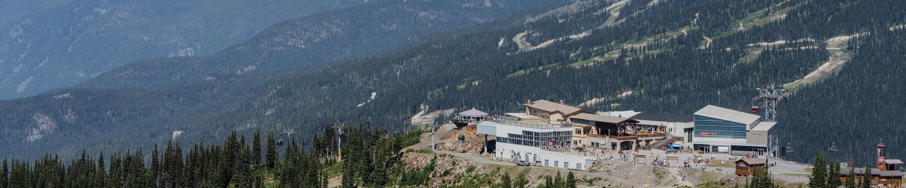 Aerial View of Whistler Blackcomb Infrastructure