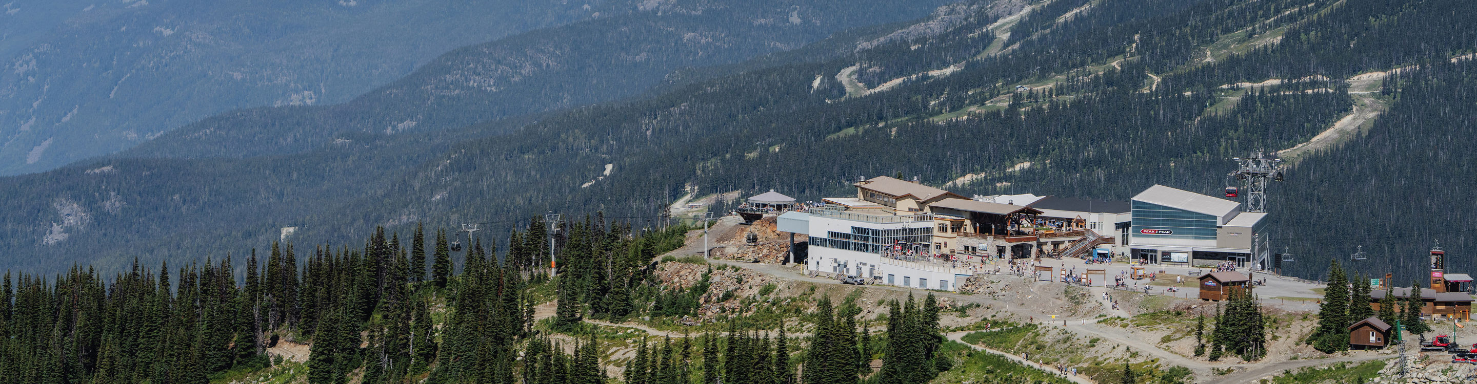 Aerial View of Whistler Blackcomb Infrastructure