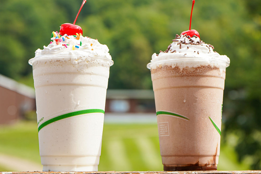 Vanilla and Chocolate Milkshakes at Slopeside Station Food Truck